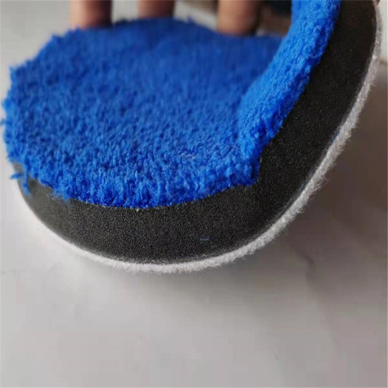 Polish Pad Set Buffer - マイクロファイバー洗浄クリーニングパッドセット 2/3/4/5/6/7インチ ポリッシングワックスバッファー 2個セット 車の清掃用