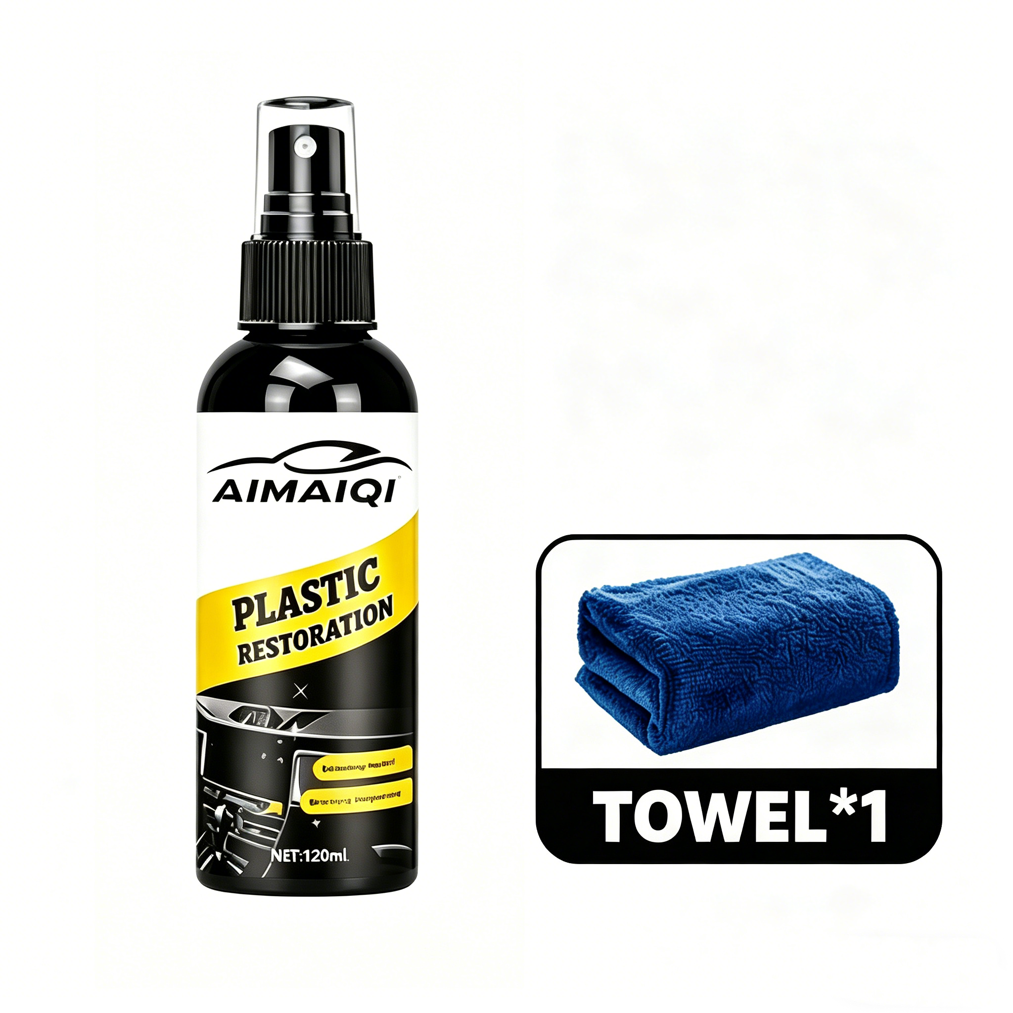Trim Restorer Plastic - プラスチック再生コーティング剤、自動車トリム修復剤、車用老化防止＆UV保護
