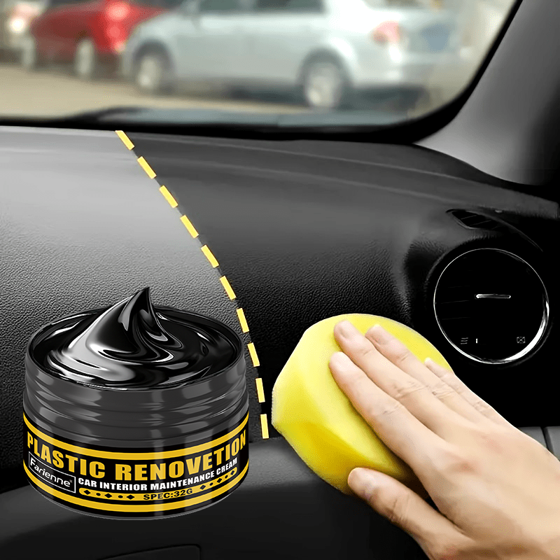 Leather Cleaner Interior - ファリエン プラスチック リニューアルクリーム 32g - 車内プラスチック＆レザー用