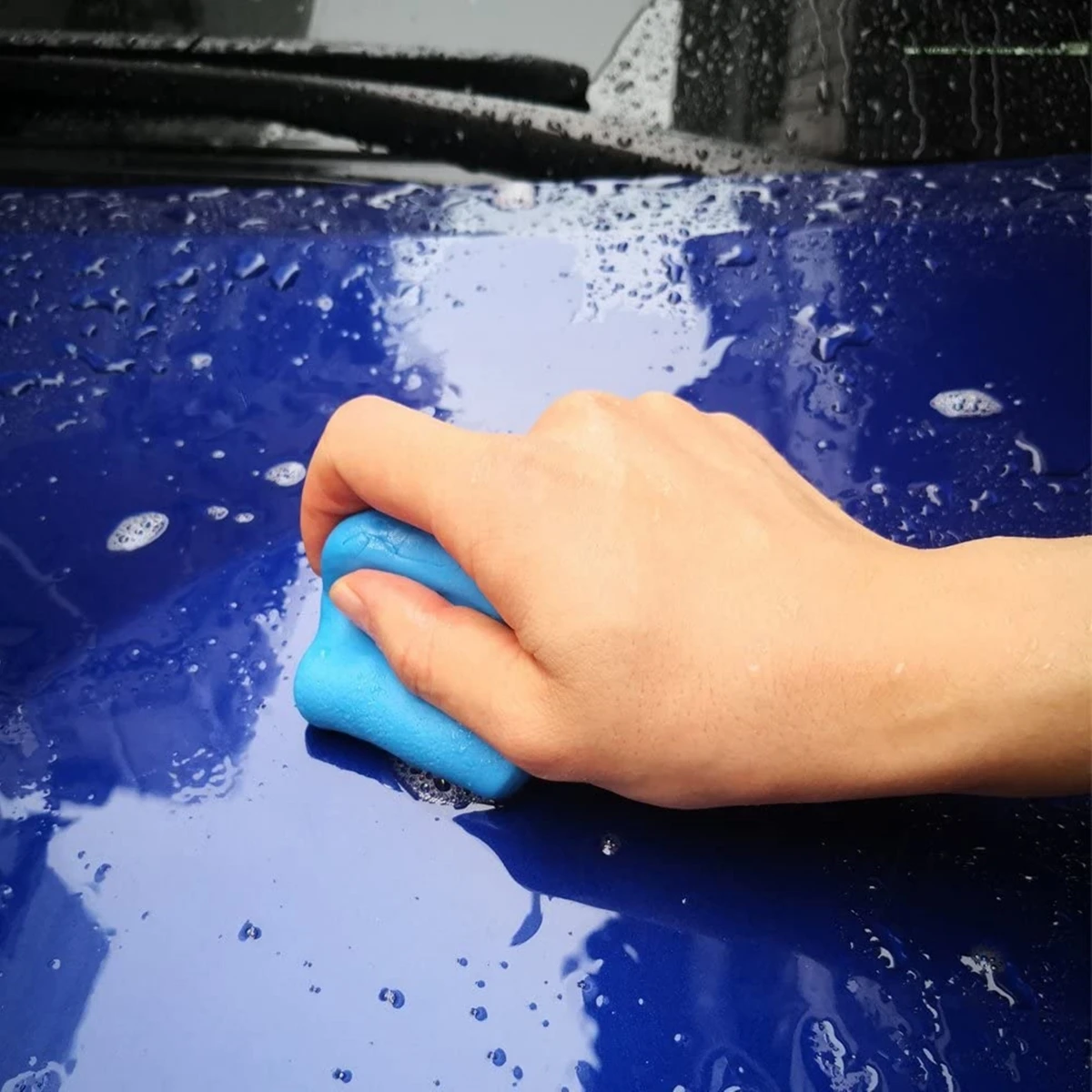 Clay Bar Lubricant - ユニバーサルカーディテーリングクリーニングマジッククレイバー自動車塗装メンテナンスツールプレミアムグレード素材100gブルーカーウォッシングマッド