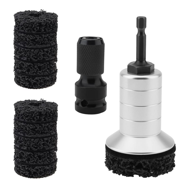 Wheel Cleaner Alloy - AB61-オートホイールハブブラシ車のホイールスタッドクリーナーグラインダー電動ドリルインパクトレンチ用クイック錆除去研磨ツール