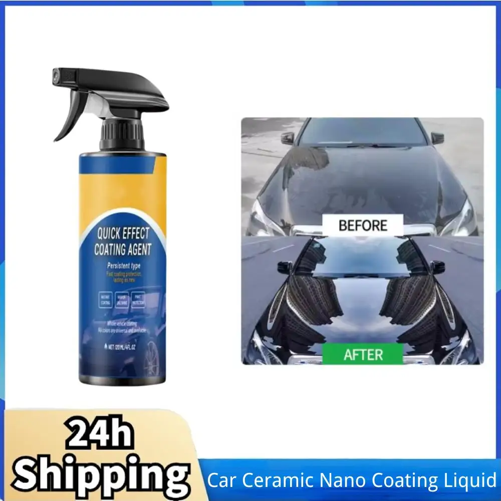 Car Wax Ceramic Coating - 120 ミリリットル車セラミックナノコーティング液体コーティングスプレー塗装研磨効果汚れ除去コーティング剤スプレー起亜 BMW 大神