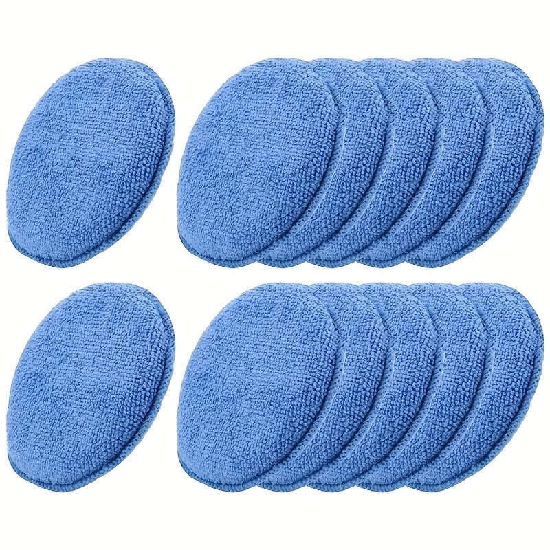 Wax Applicator Pad - 25個入りワックスアプリケーターパッド、糸くずの出ない素材、ワックスバフ研磨ケア、車のディテーリング、表面に優しい