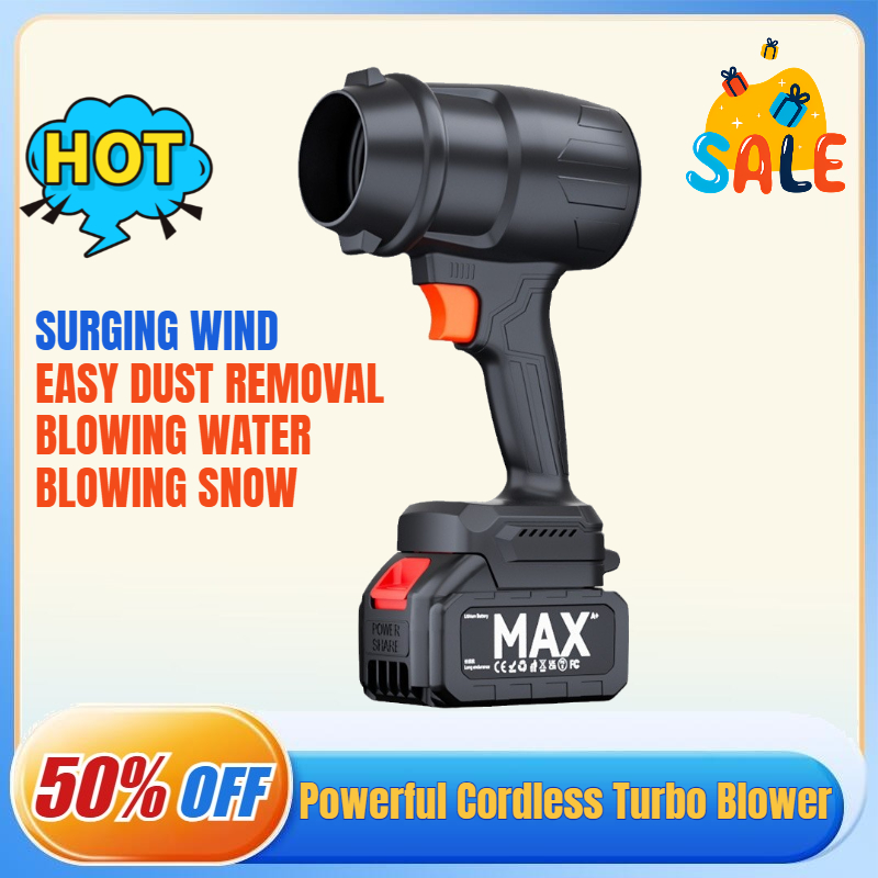 Dryer Car Blower - 強力な21Vコードレスターボブロワー、ハンドヘルド電動ターボジェットファン、車用乾燥機、雪やほこり吹き飛ばし、掃除ツール（マキタバッテリー対応）
