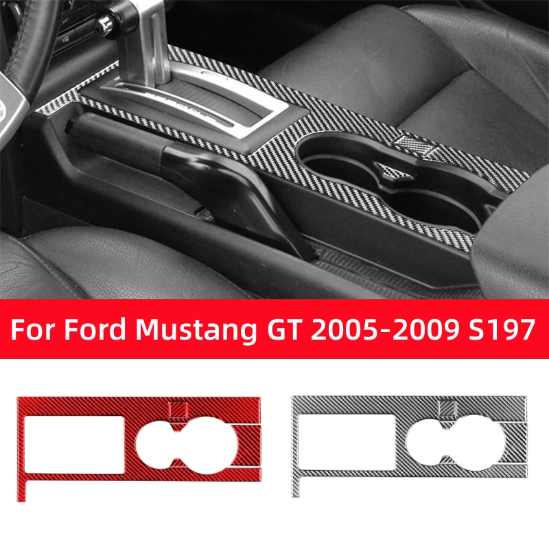 Interior Detailing Kit - フォードマスタング GT 2005-2009 S197 アクセサリーカーボンファイバーインテリア車のギアボックスシフトパネルステッカートリムフレームカバー装飾