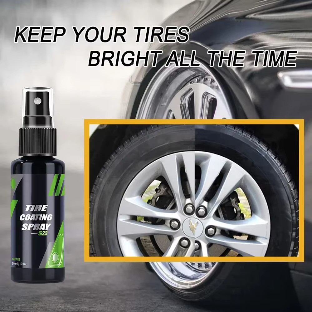 Car Wax Ceramic Coating - S22 黒車のタイヤ黒化セラミックコーティングスプレー液体改修剤自動洗浄アクセサリースプレーワックスクリーン