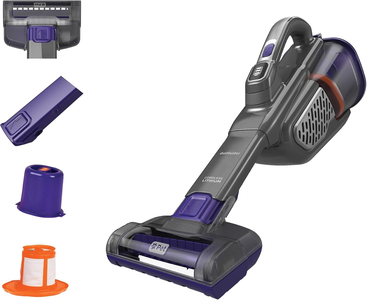 Car Cleaning Brush - 充電式コードレスペット専用ハンドヘルド掃除機、強力な吸引力と電動ペットブラシで自宅や車でのペットの毛の掃除を効率的に行うことができます。