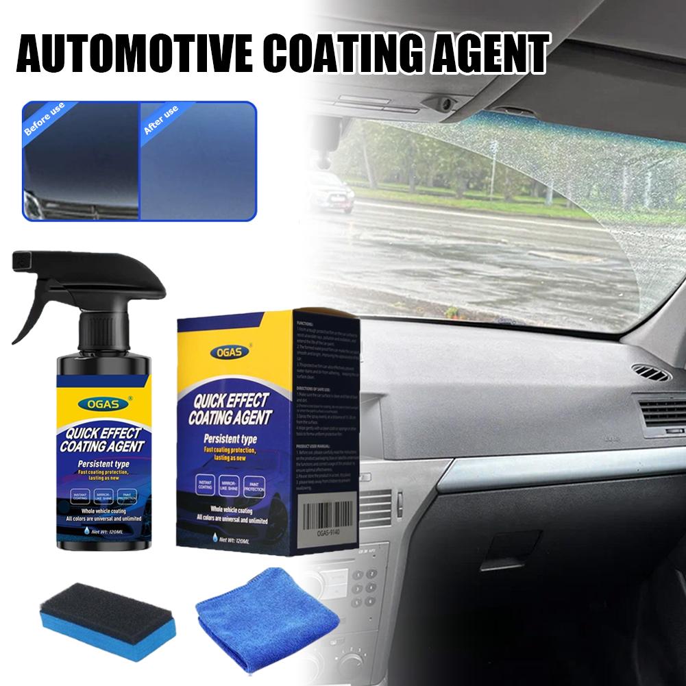 Car Wax Ceramic Coating - 自動車用ナノコーティングスプレー、即効性セラミックコーティング疎水性カーペイントプロテクター、光沢を復元するためのカークリーナー U0V9
