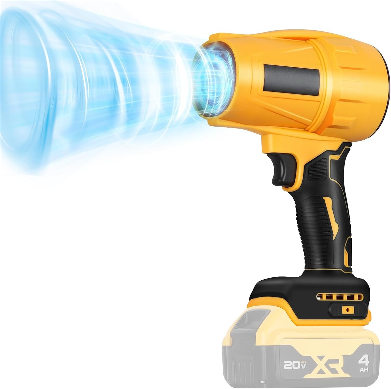 Dryer Car Blower - 電動コードレスリーフブロワー ダストブロワー DEWALT 20Vバッテリー対応、高速モーターハンドヘルドジェットファンエアブロワー パティオ清掃用