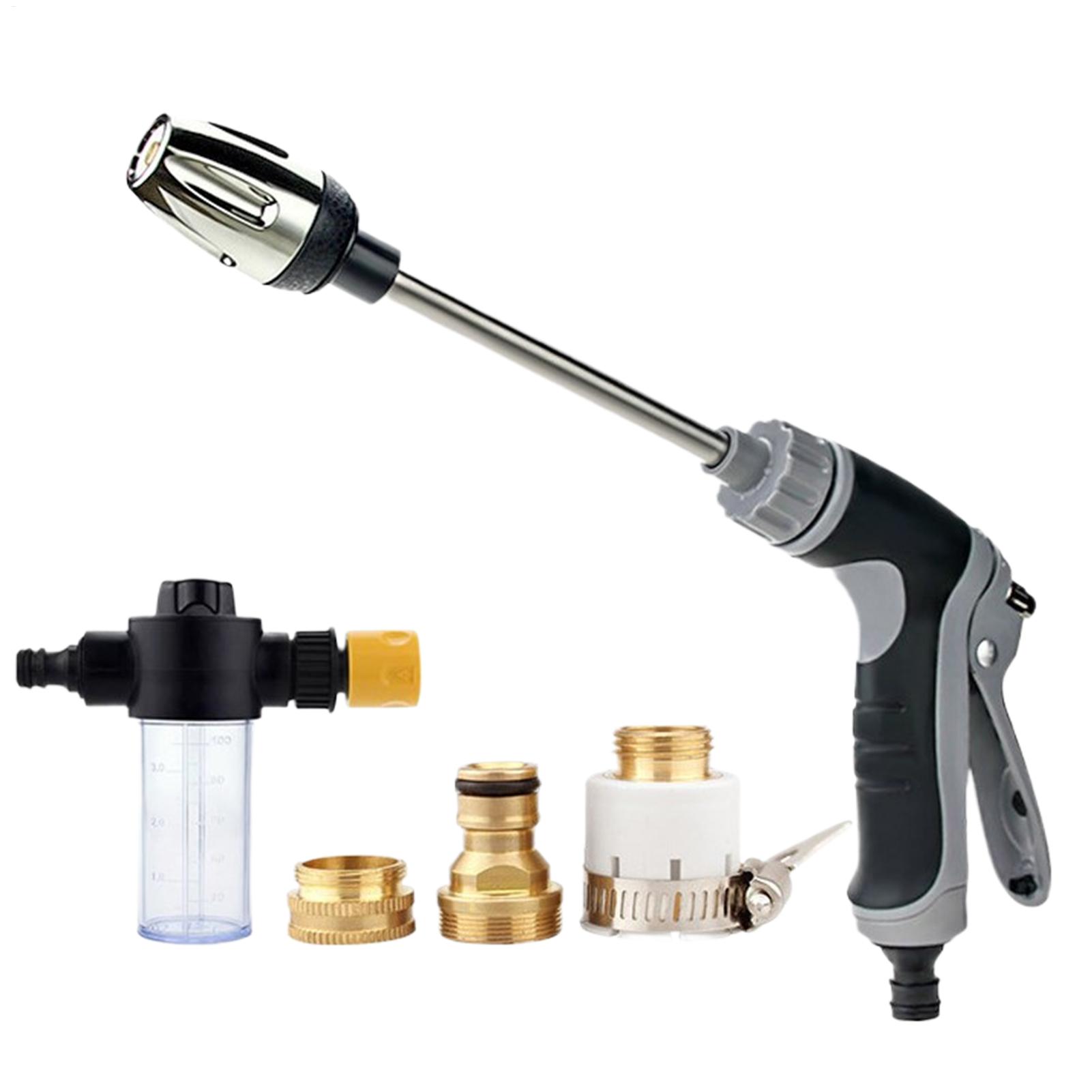 Pressure Washer Foam Gun - 多機能パワーウォッシャー、家庭用および庭用のフォームディスペンサーボトル付き高圧スプレーガンホースアタッチメント