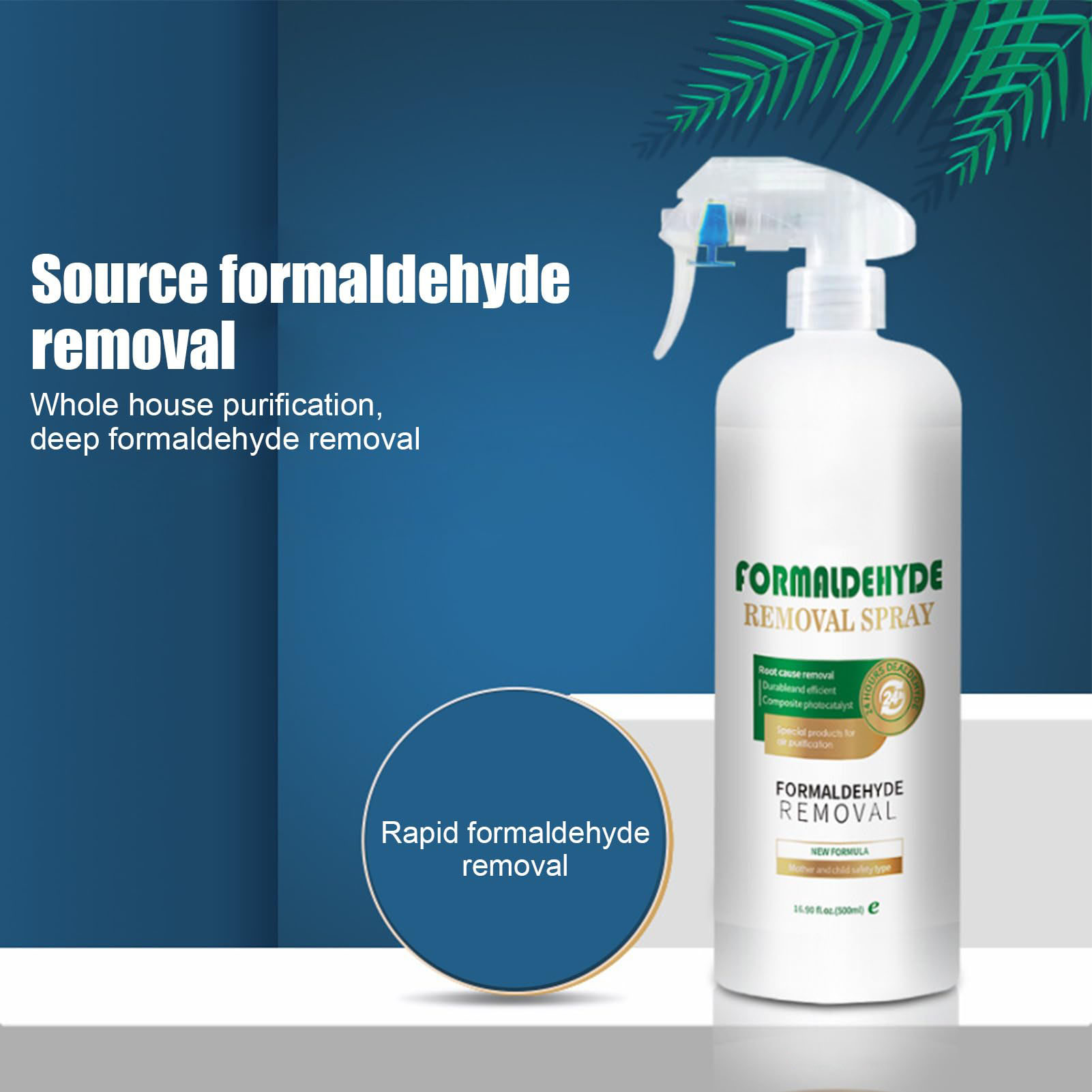 Odor Eliminator Car - 500ml ホルムアルデヒドスプレー 効果的に深く浄化する消臭剤 消臭剤 家庭用車用ホルムアルデヒド除去用空気清浄機