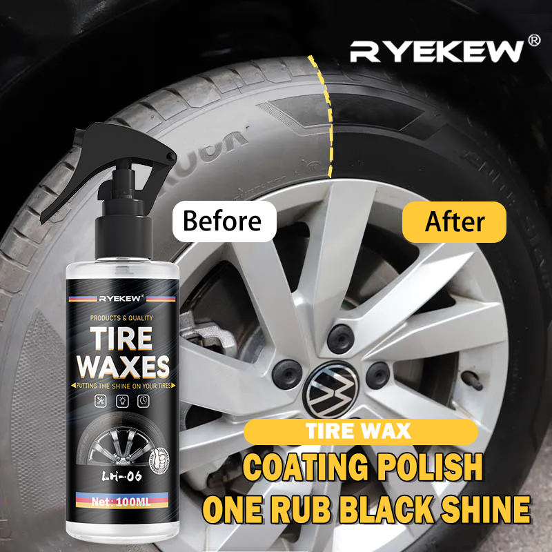 Tire Shine Spray Sealant - タイヤグロスタイヤコーティングスプレー疎水性シーラントワックス車のホイールオートケア再黒輝き化学フィラー