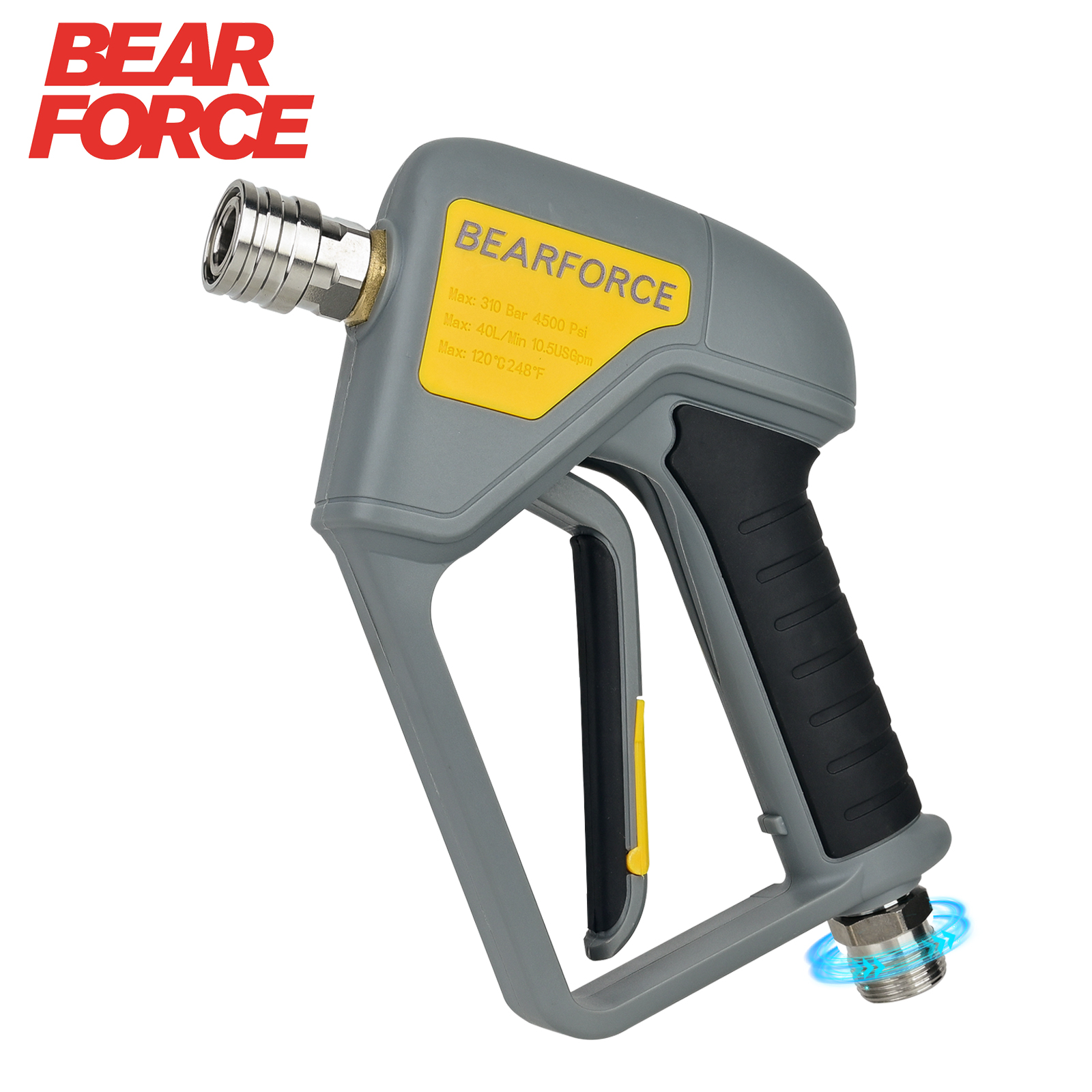 Pressure Washer Foam Gun - BEAR FORCE 高圧洗浄機スプレーガン M22-14mm インレットオススイベル＆1/4インチクイックコネクター付き ノズル、ワンド、フォームキャノン用
