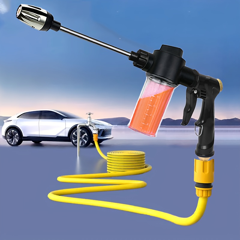 Car Shampoo Ph - ガーデン散水ガン ホースノズル 高圧洗車ガン 家庭用ロングロッドスプレーガン 芝生散水ツール