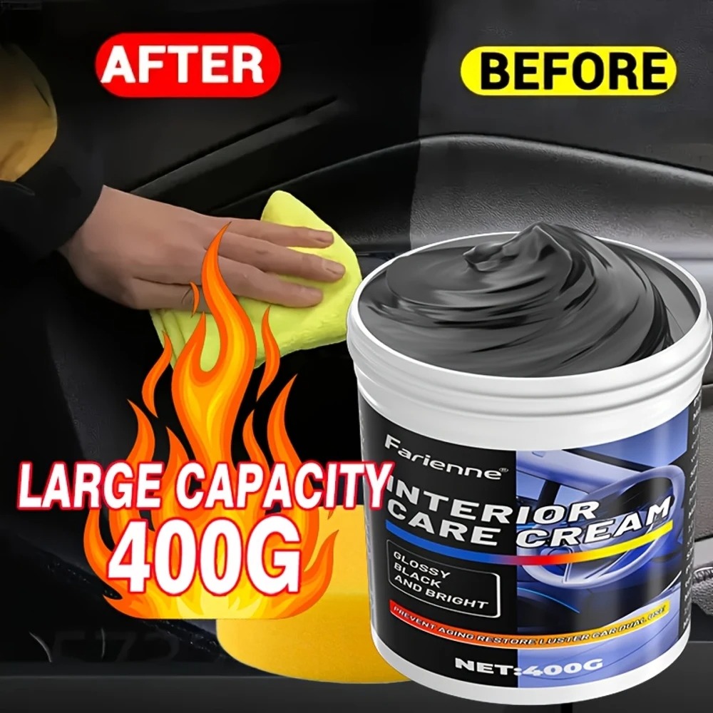 Trim Restorer Plastic - 新しいヘビーデューティーカープラスチックリノベーターワックス - 速効性の傷修復、車のバンパー、インテリア、ダッシュボードの復元と保護、D
