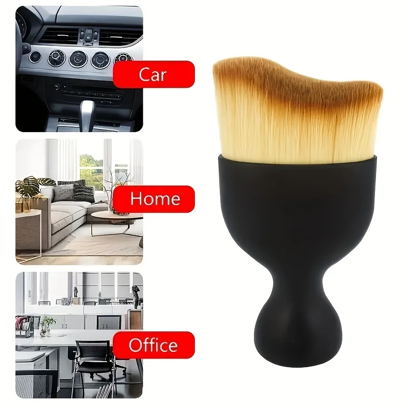 Car Cleaning Brush - 1/4 個車内クリーニングブラシ空気出口クリーニングブラシ柔らかい毛ダスト除去ディテールブラシ車のクリーニングツール