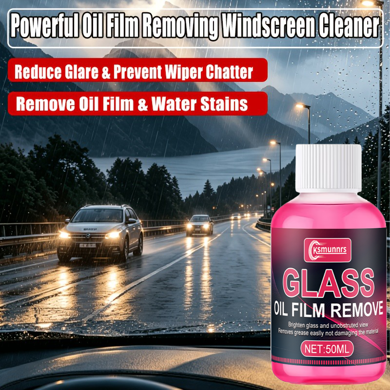 Glass Cleaner Streak - 濃縮カーガラスクリーナー、筋残りなしで滑らかで良好な視界、迅速な安全改善、自動車窓用クリーナー