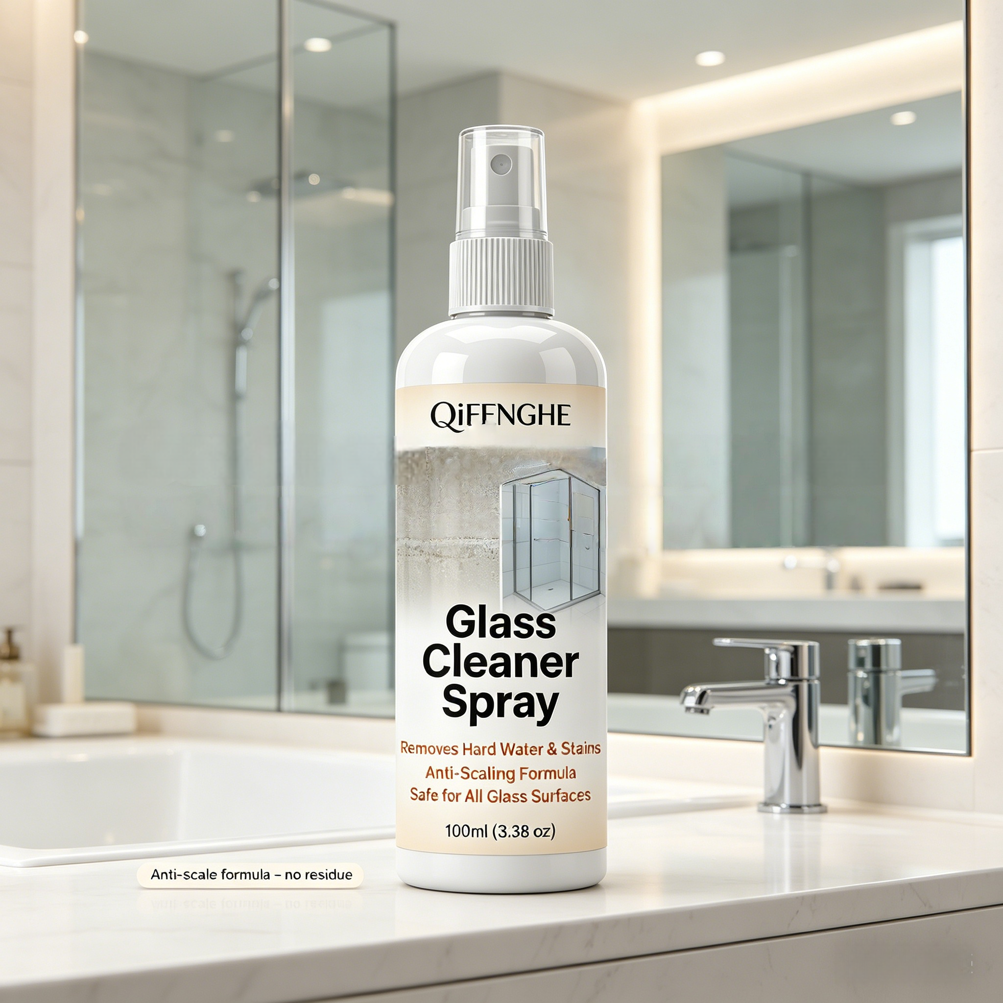 ガラス用瞬間硬水垢除去剤 - 水垢＆石鹸垢クリーナー、シャワ - Glass Cleaner Streak のレビューと価格