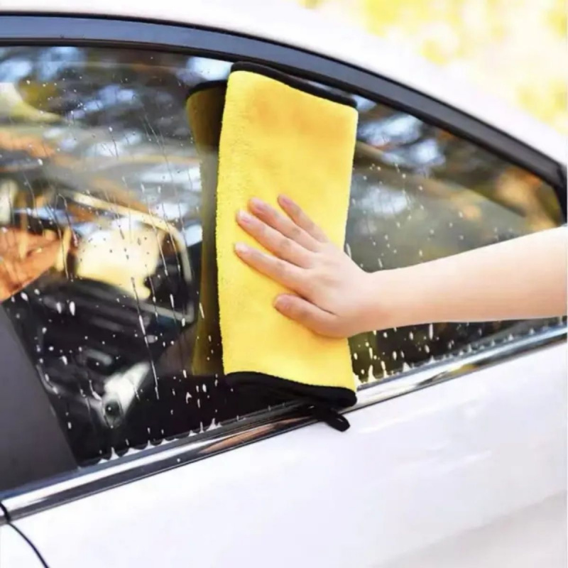 両面マイクロファイバークロス 超吸収性 洗車・乾燥・清掃タオ - Microfiber Towel Detailing のレビューと価格