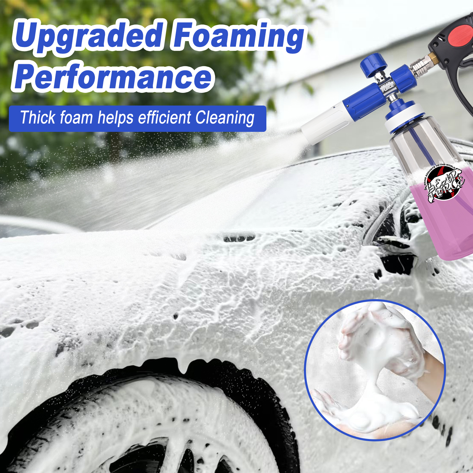 高圧洗浄機用アップグレードフォームキャノン（1/4インチクイ - Foam Cannon Car Wash のレビューと価格