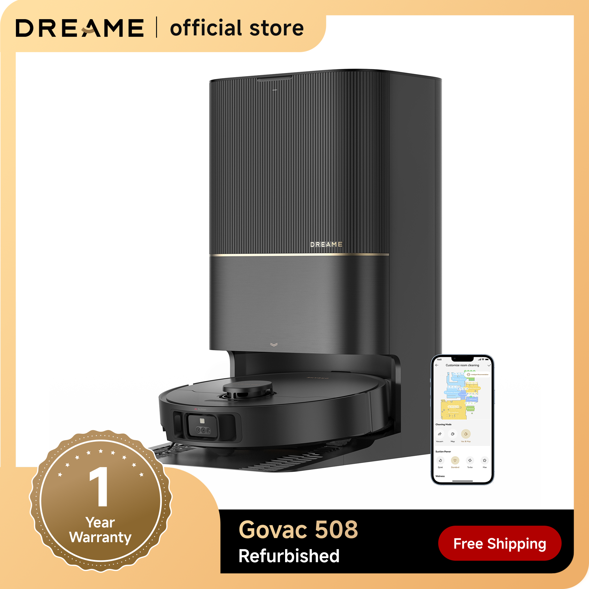 再生品 DREAME Govac 508 ロボット掃除機、取 - Car Cleaning Brush のレビューと価格