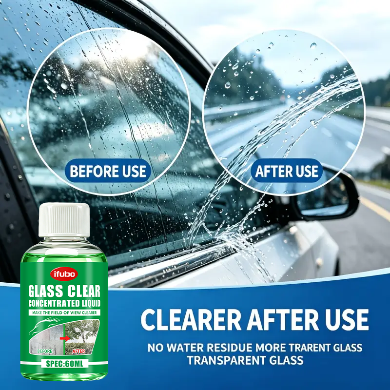 IFUBO ウィンドシールドクリーナー 60ML 車用ガラス - Glass Cleaner Streak のレビューと価格