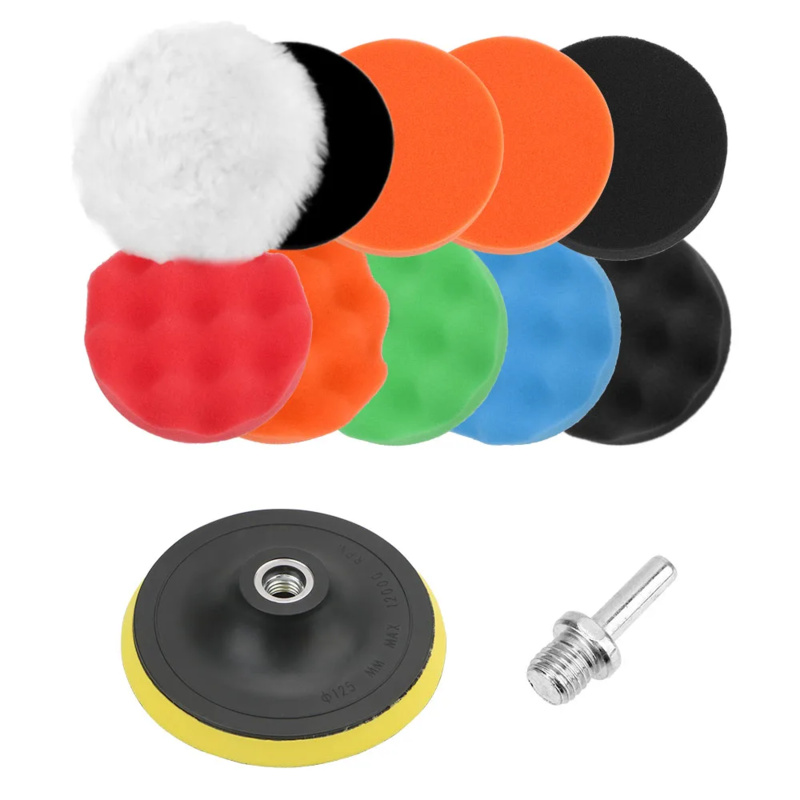12 ピース/セット車研磨パッドペイントケアスポンジ車ポリッ - Polish Pad Set Buffer のレビューと価格