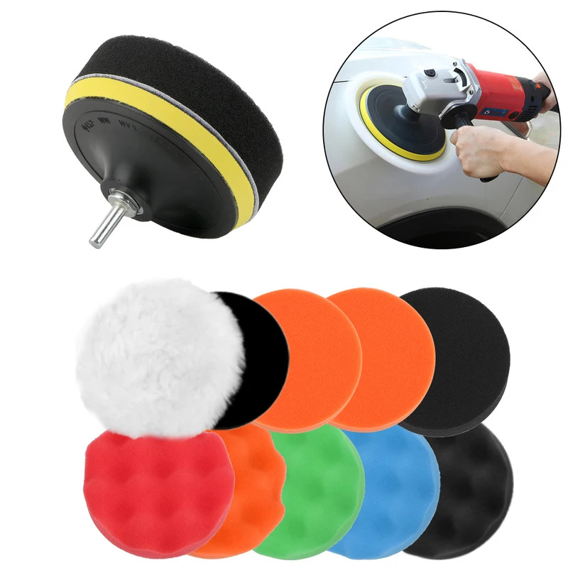12 ピース/セット車研磨パッドペイントケアスポンジ車ポリッ - Polish Pad Set Buffer のレビューと価格