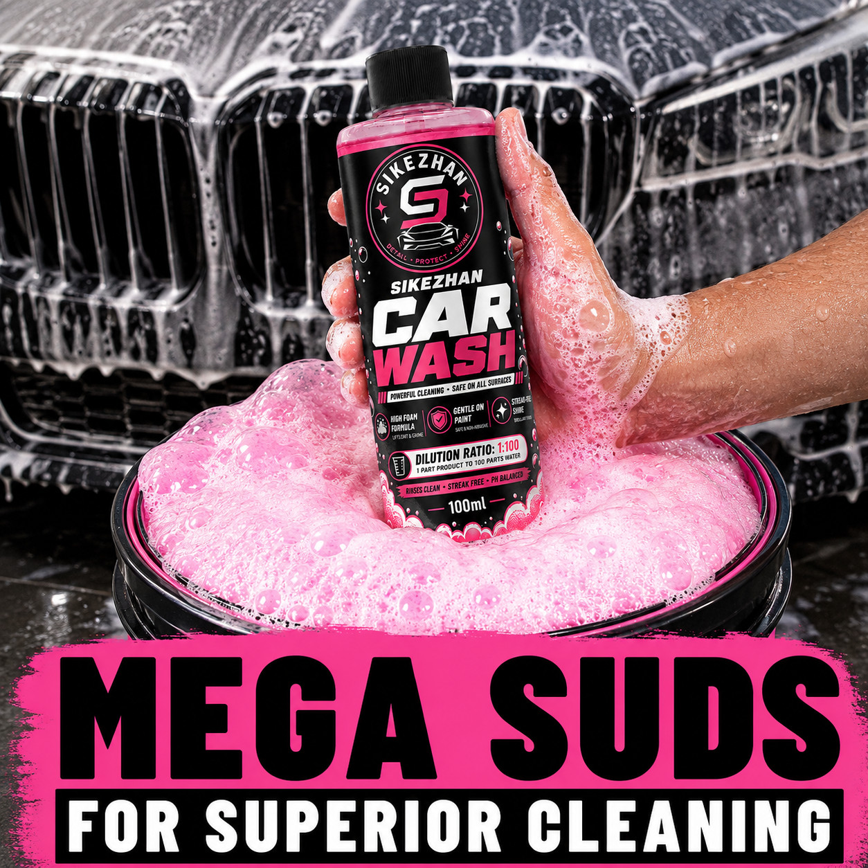 100ml 1:100濃縮スーパースーパーソッドフォーミング - Foam Cannon Car Wash のレビューと価格