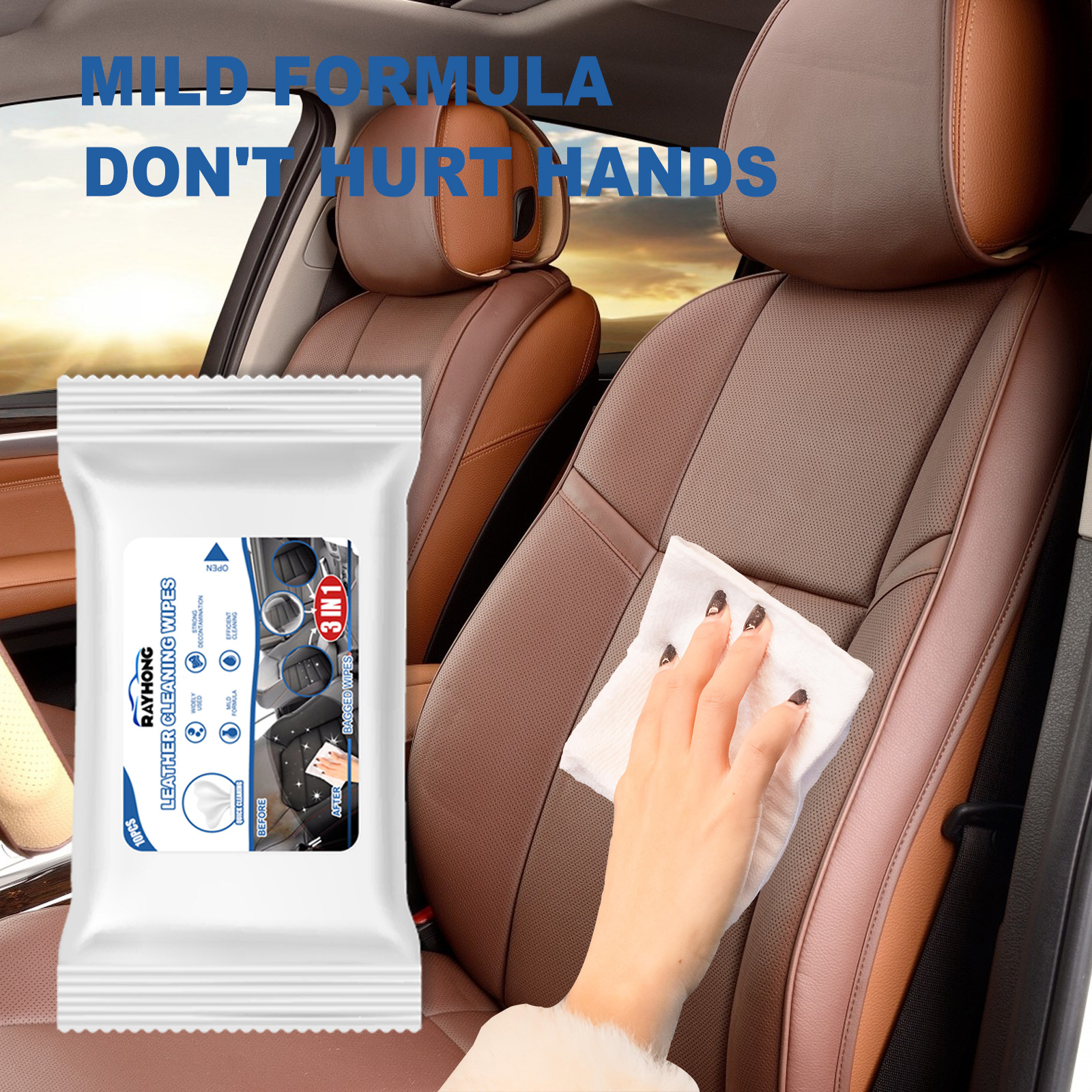 車の革のクリーニングワイプ、シートインテリア、水の洗濯、汚れ - Dirt Brush Interior のレビューと価格
