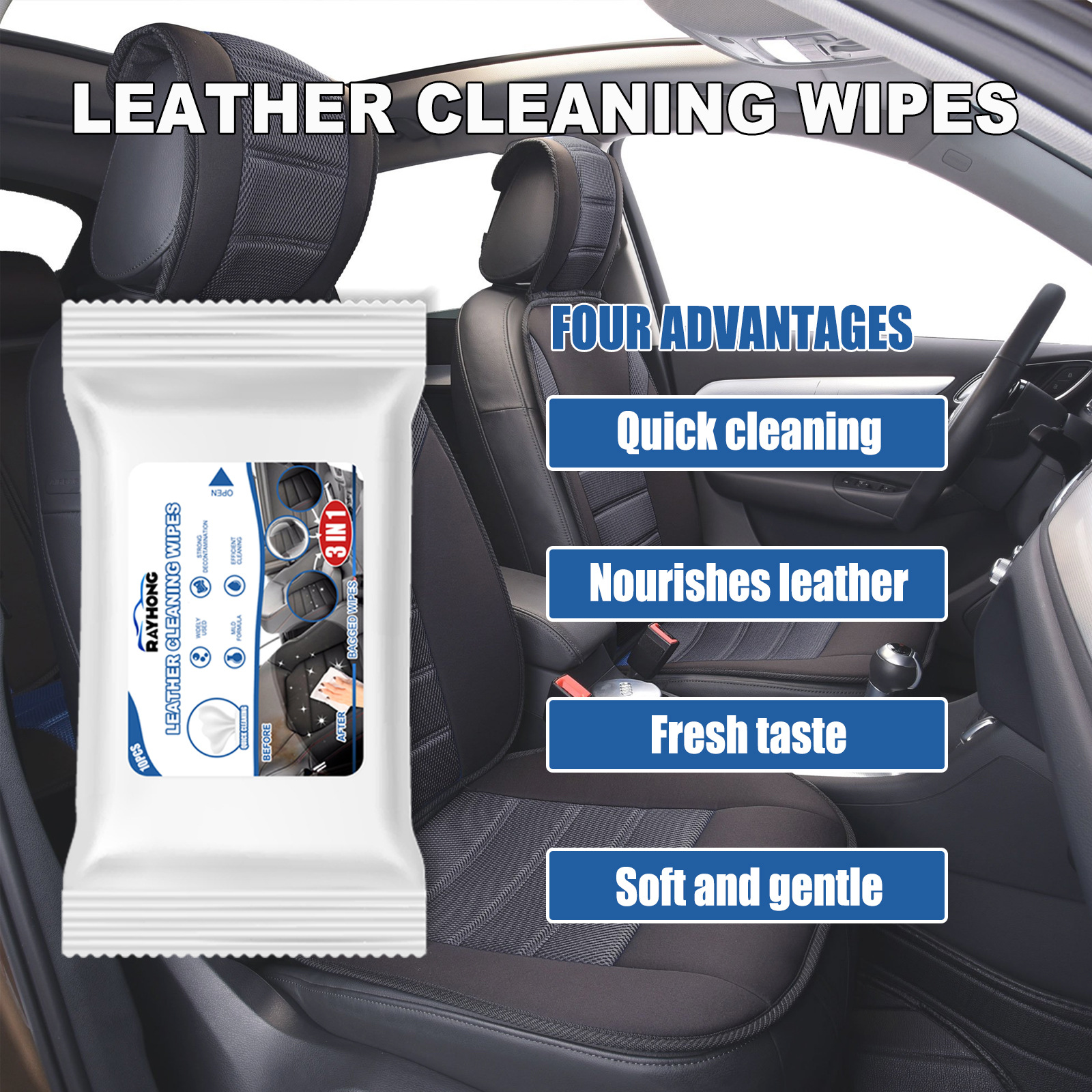 車の革のクリーニングワイプ、シートインテリア、水の洗濯、汚れ - Dirt Brush Interior のレビューと価格