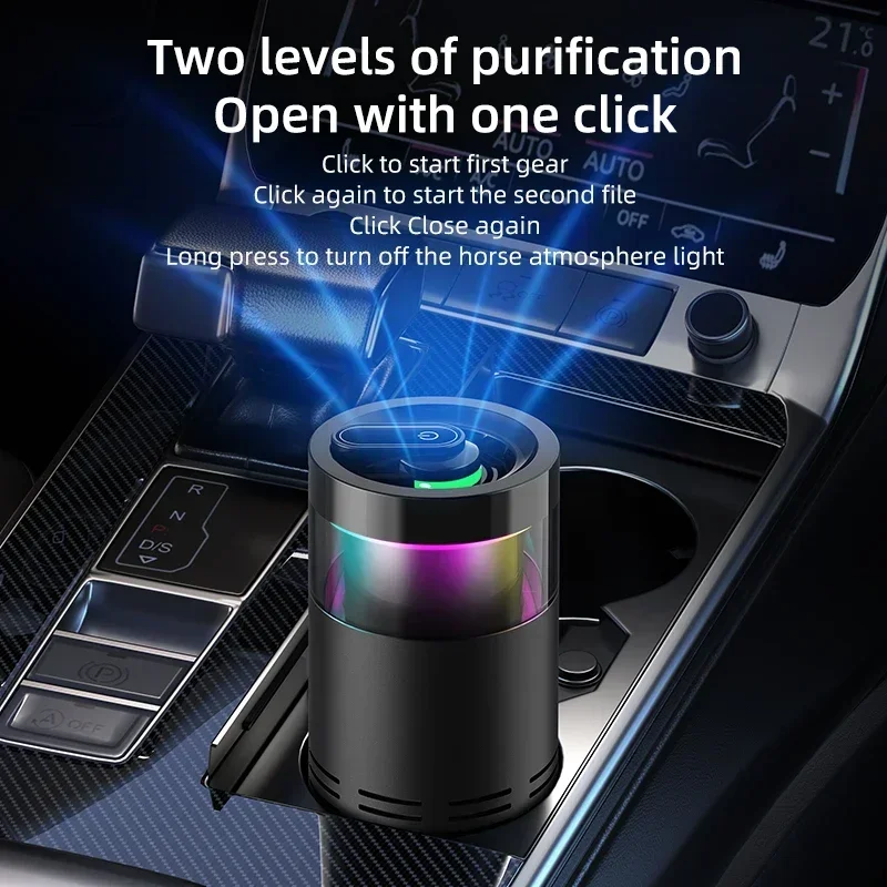 アロマセラピースティック付きミニ空気清浄機 真のHEPAフィ - Odor Eliminator Car のレビューと価格