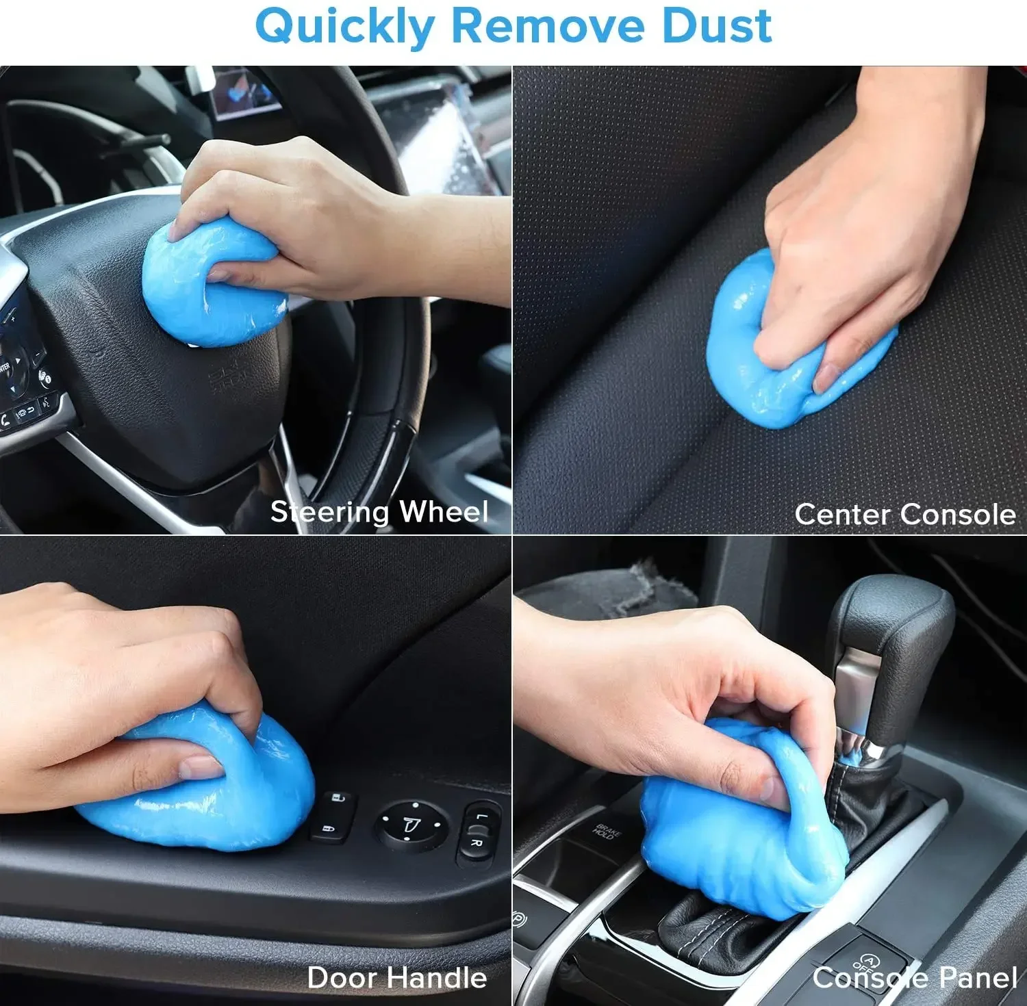 車内集塵機、ジェルスライムクリーニングマジック集塵機、接着剤 - Dirt Brush Interior のレビューと価格