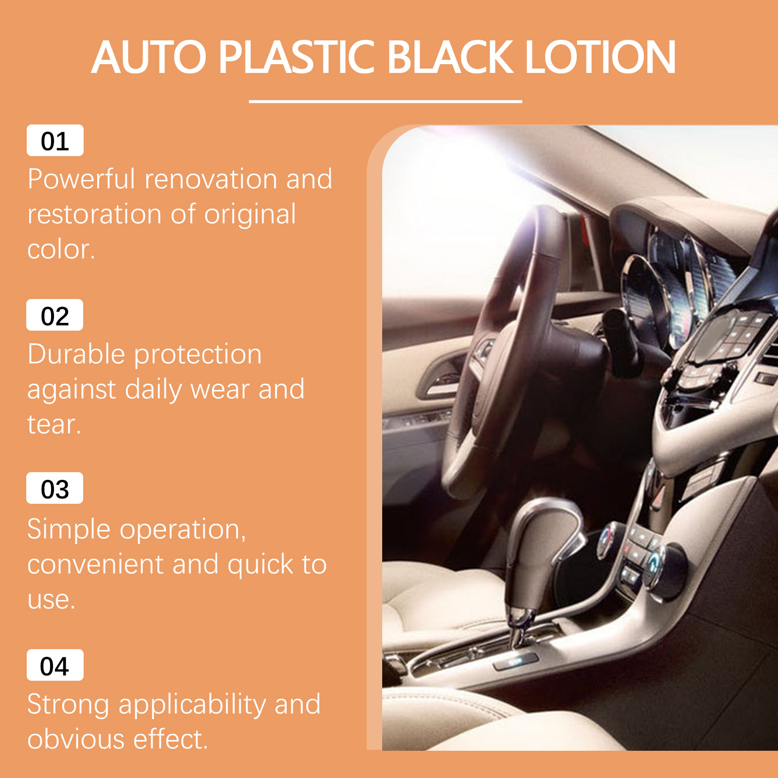車のプラスチック部品用レストアローション、色褪せたトリムをリ - Trim Restorer Plastic のレビューと価格