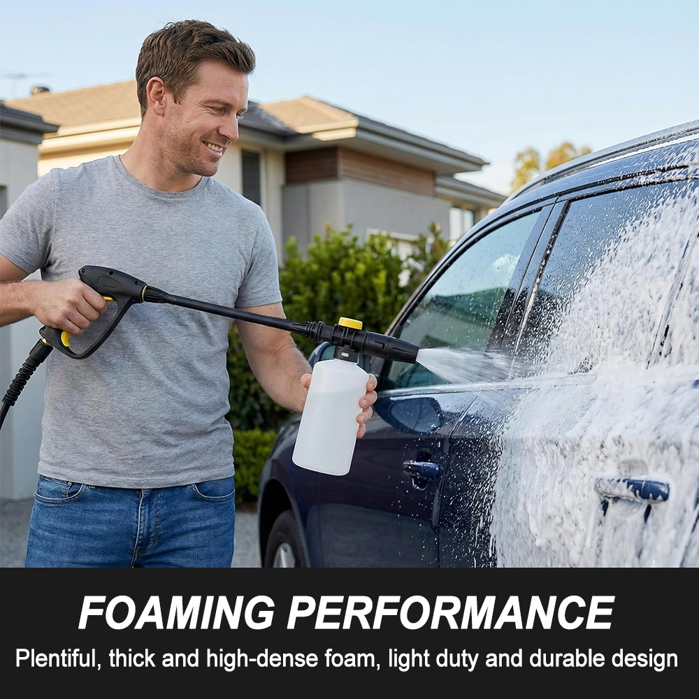 フォームキャノン、ケルヒャーK2-K7高圧洗浄機対応、調整可 - Foam Cannon Car Wash のレビューと価格