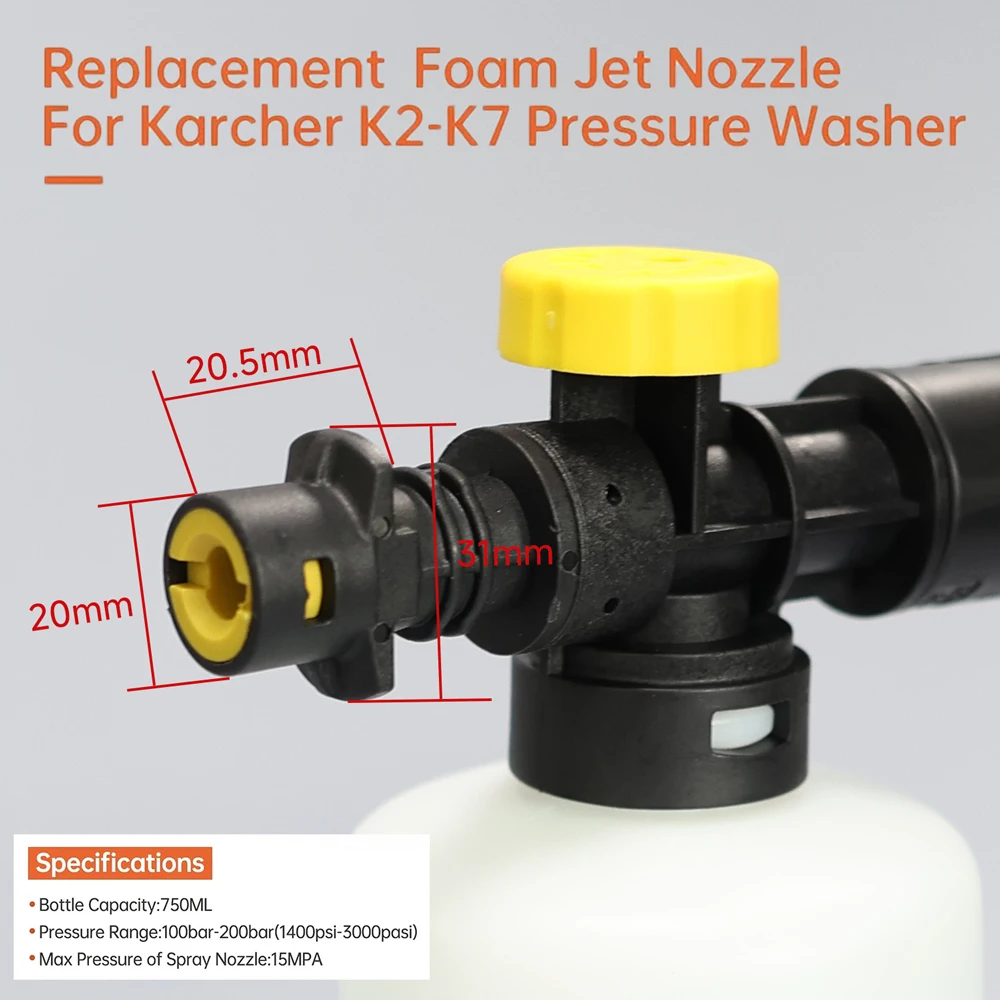 ケルヒャーK2 K3 K4 K5 K6 K7用フォームキャノ - Foam Cannon Car Wash のレビューと価格