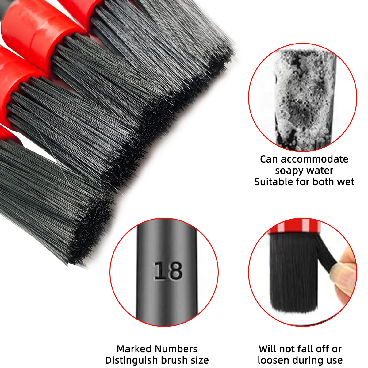 126点入り車内清掃キット、通気孔スポンジタオルエッジ付き、 - Dirt Brush Interior のレビューと価格