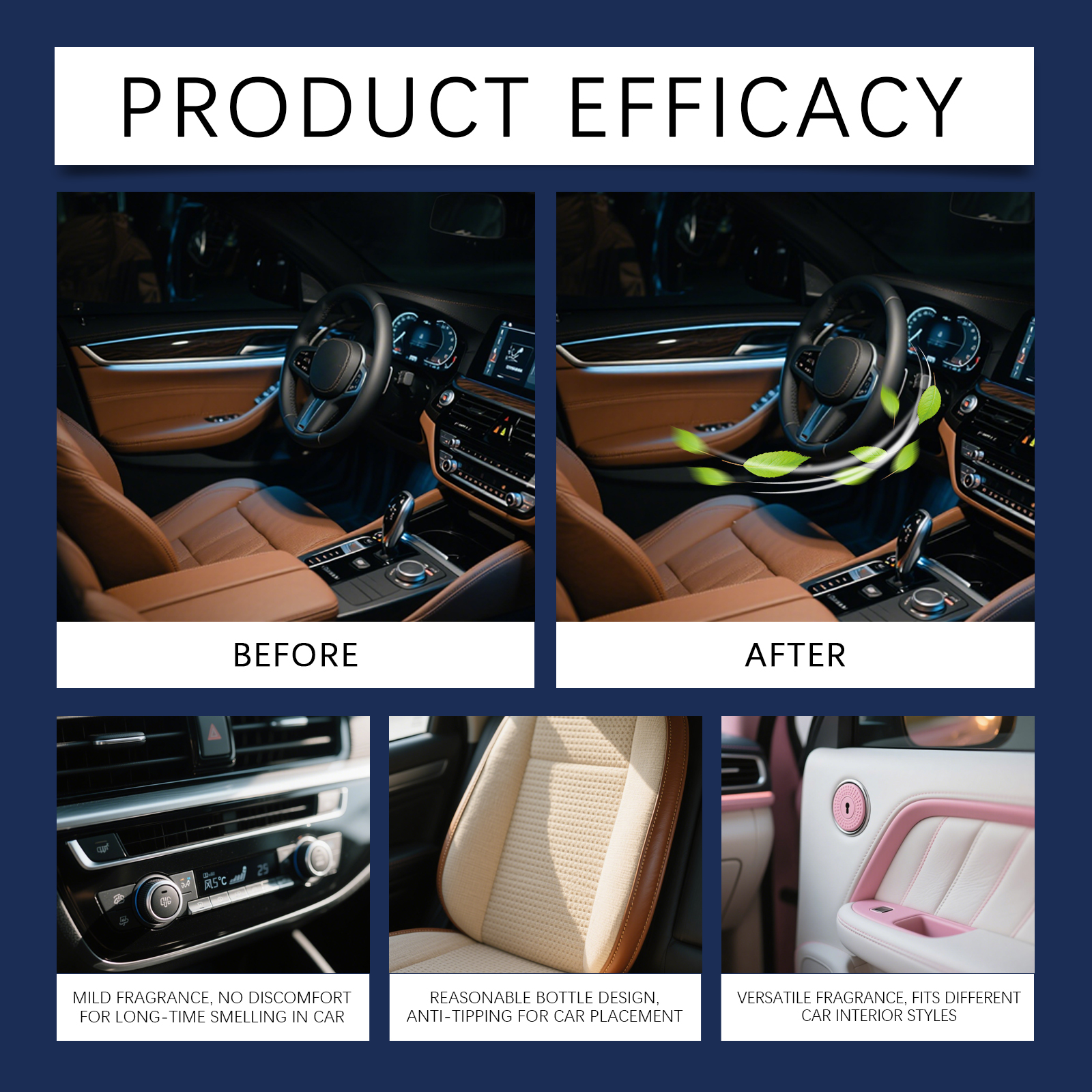 車用芳香剤 消臭スプレー 長持ちする車内消臭剤 天然携帯用空 - Odor Eliminator Car のレビューと価格