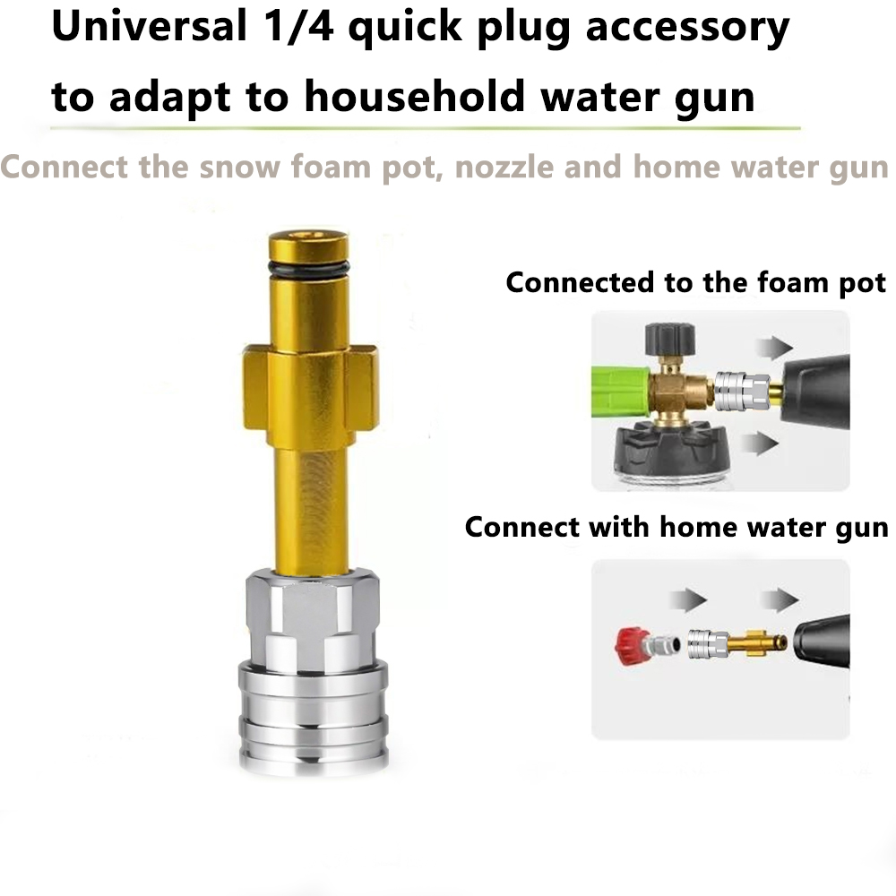 高圧洗浄機クイックコネクター 1/4 ステンレス鋼アダプター - Pressure Washer Foam Gun のレビューと価格