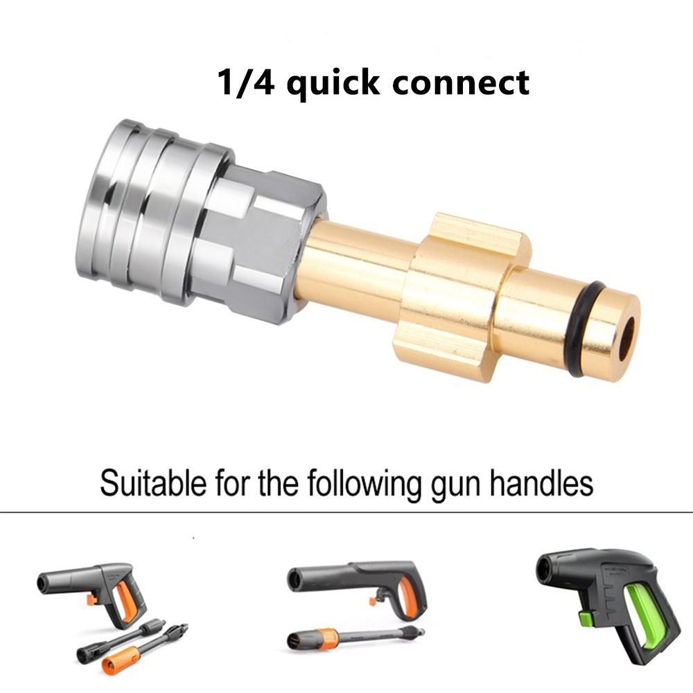 高圧洗浄機クイックコネクター 1/4 ステンレス鋼アダプター - Pressure Washer Foam Gun のレビューと価格