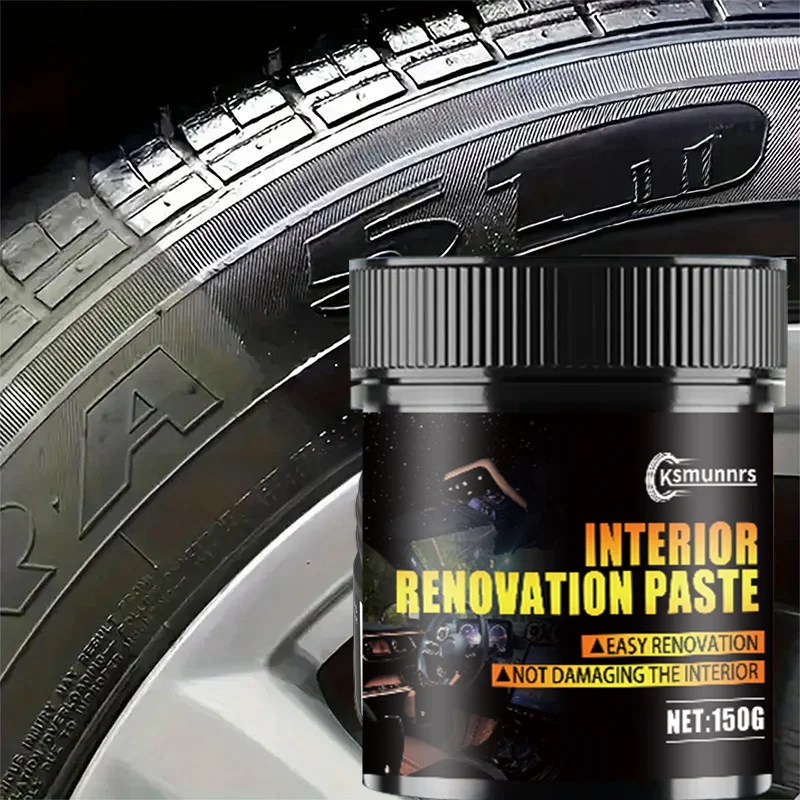 黒色車内磨きワックス プラスチック再生 タイヤ保護 黄ばみ防 - Leather Cleaner Interior のレビューと価格