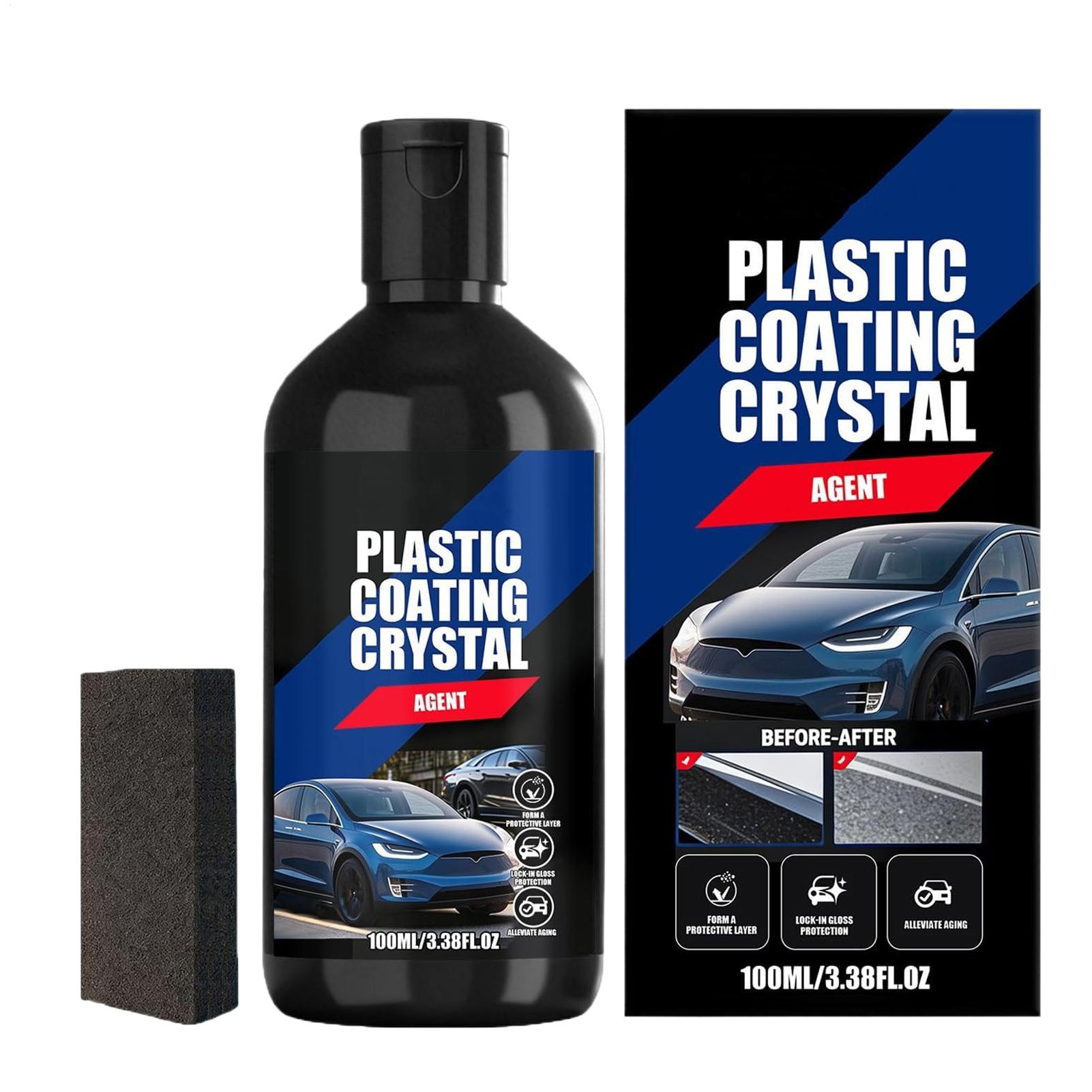車用ブラックトリム修復剤 100ml、内装外装プラスチック用 - Trim Restorer Plastic のレビューと価格