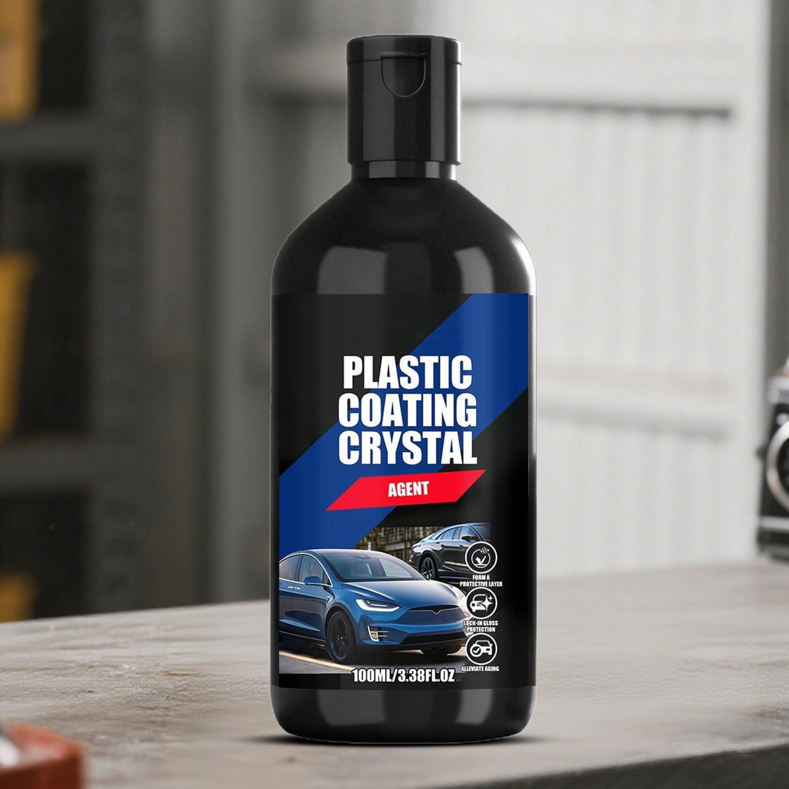 車用ブラックトリム修復剤 100ml、内装外装プラスチック用 - Trim Restorer Plastic のレビューと価格