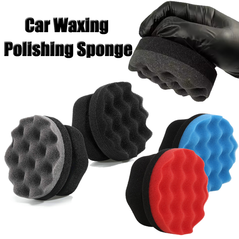 車のワックス研磨スポンジ 六角形グリップアプリケーター ハン - Wax Applicator Pad のレビューと価格