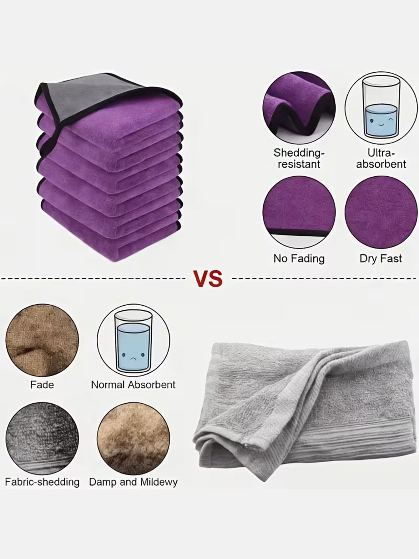 10枚入り両面コーラルベルベットマイクロファイバークリーニン - Microfiber Towel Detailing のレビューと価格
