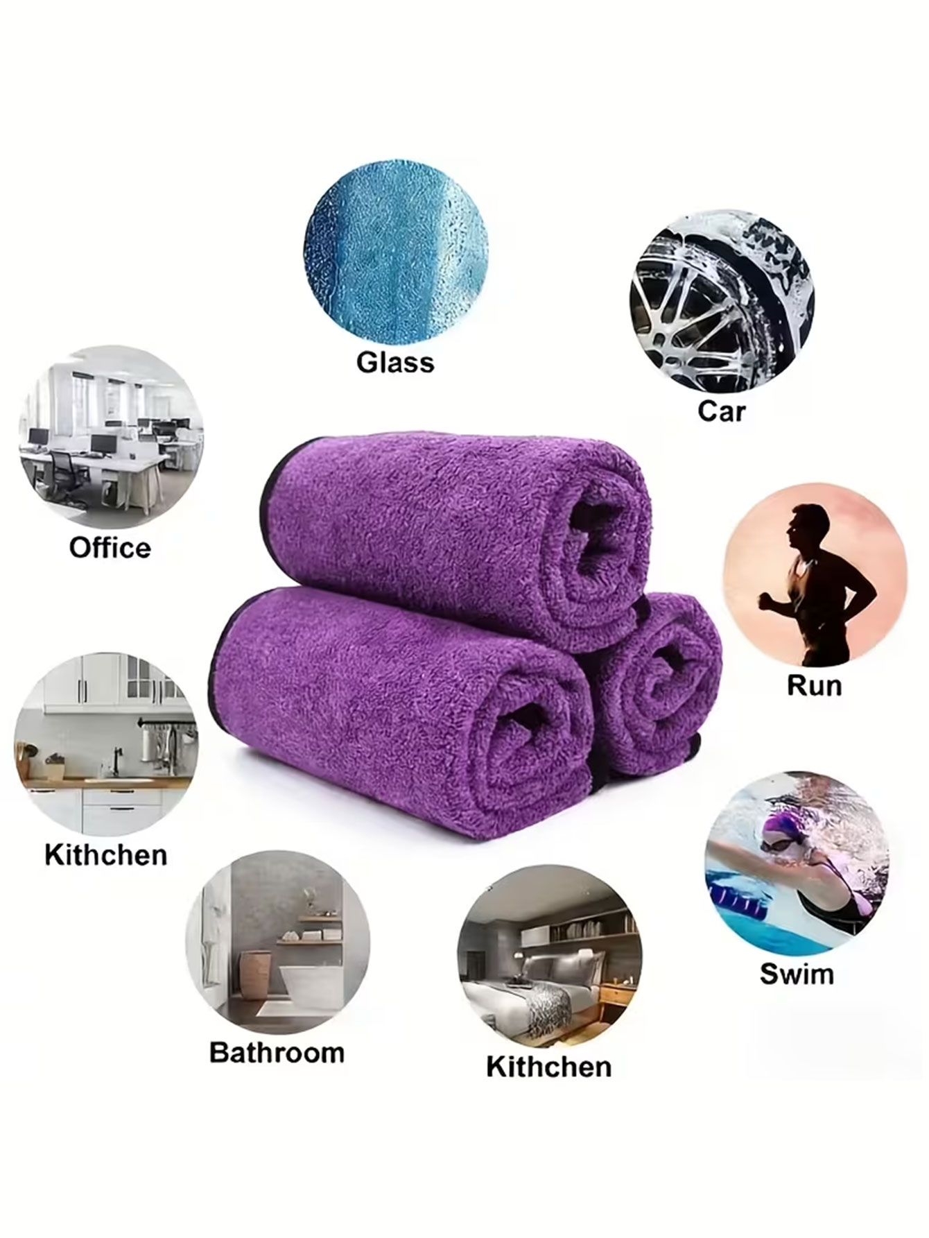10枚入り両面コーラルベルベットマイクロファイバークリーニン - Microfiber Towel Detailing のレビューと価格