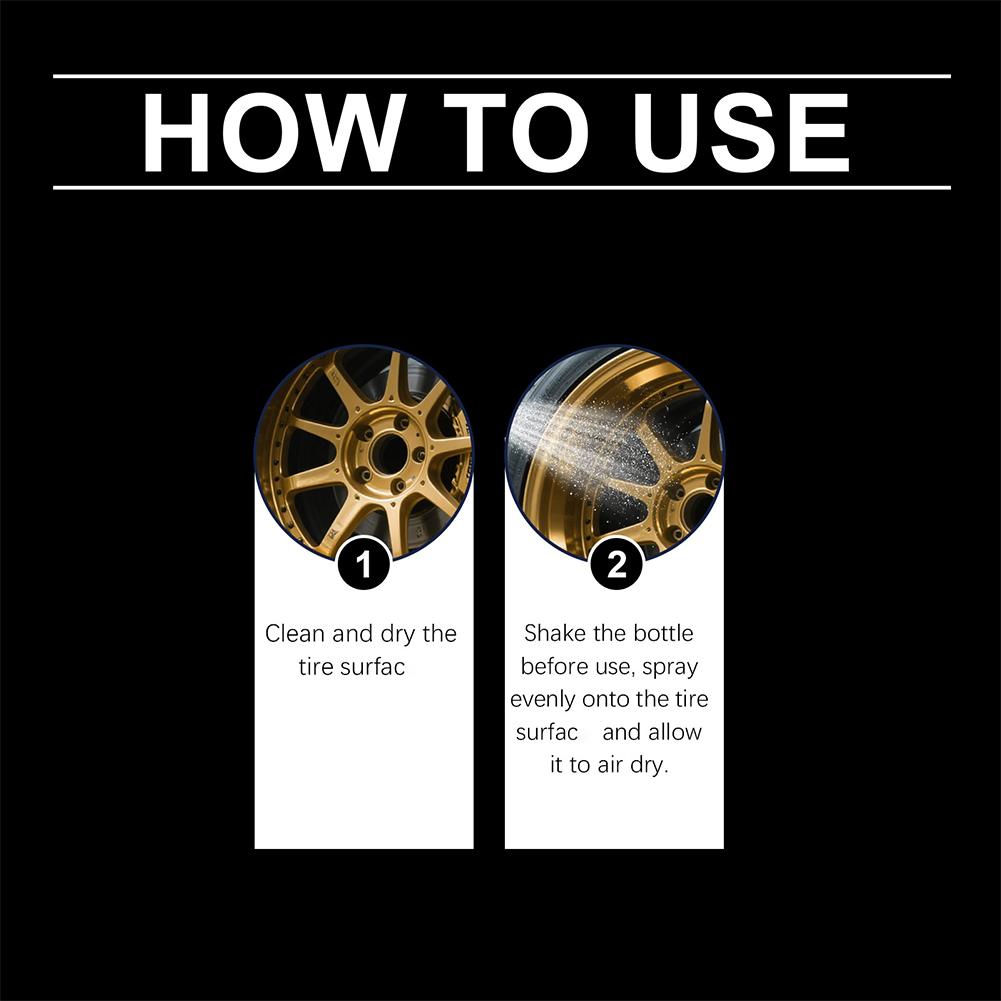 タイヤグロス タイヤコーティングスプレー 疎水性シーラントワ - Tire Shine Spray Sealant のレビューと価格