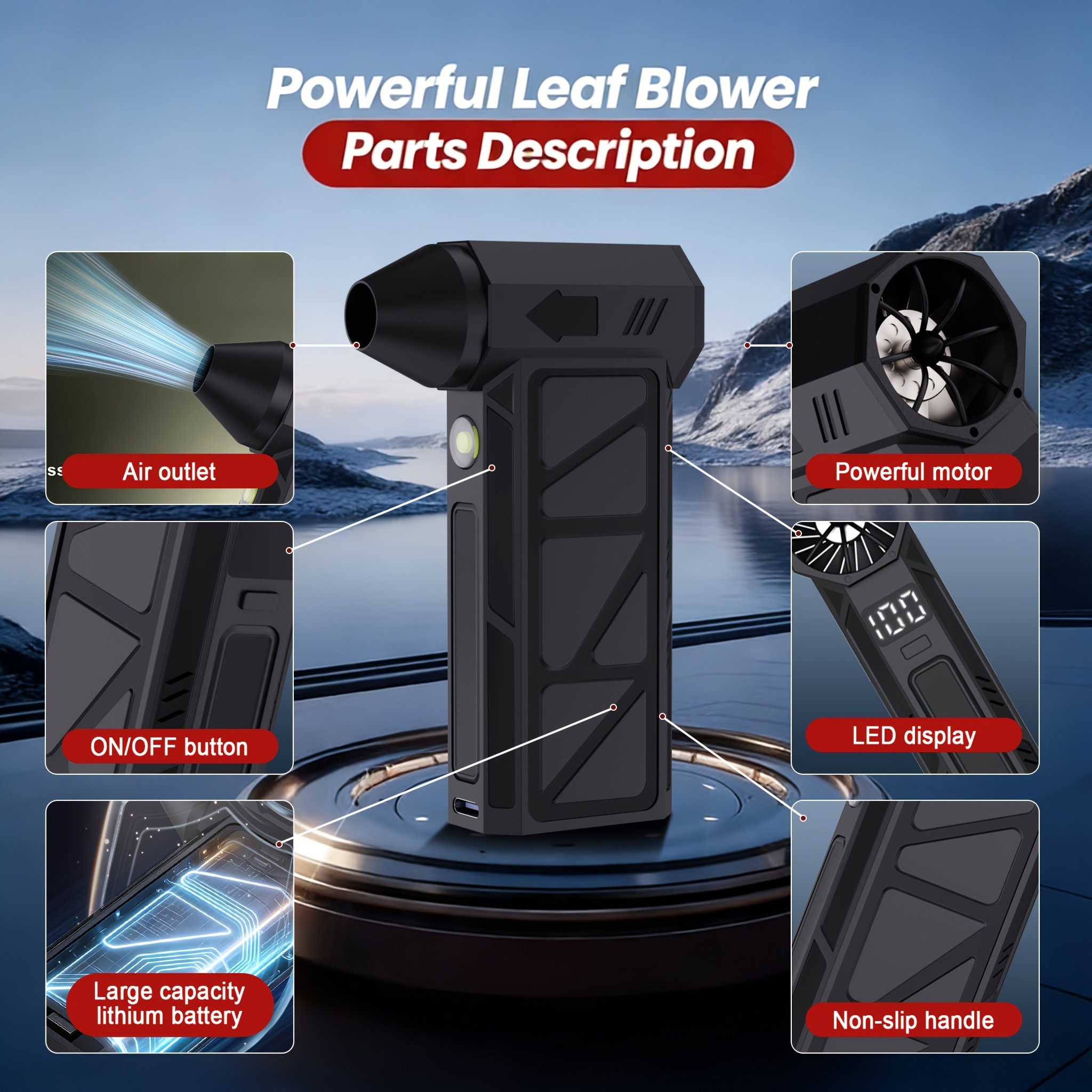 車の清掃用ブロワー 圧縮空気ダスター-130000RPM ス - Dryer Car Blower のレビューと価格
