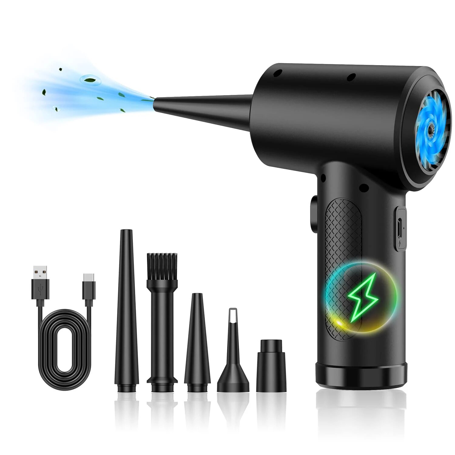 圧縮空気ダスター電気充電式コードレス送風機コンピュータキーボ - Dryer Car Blower のレビューと価格