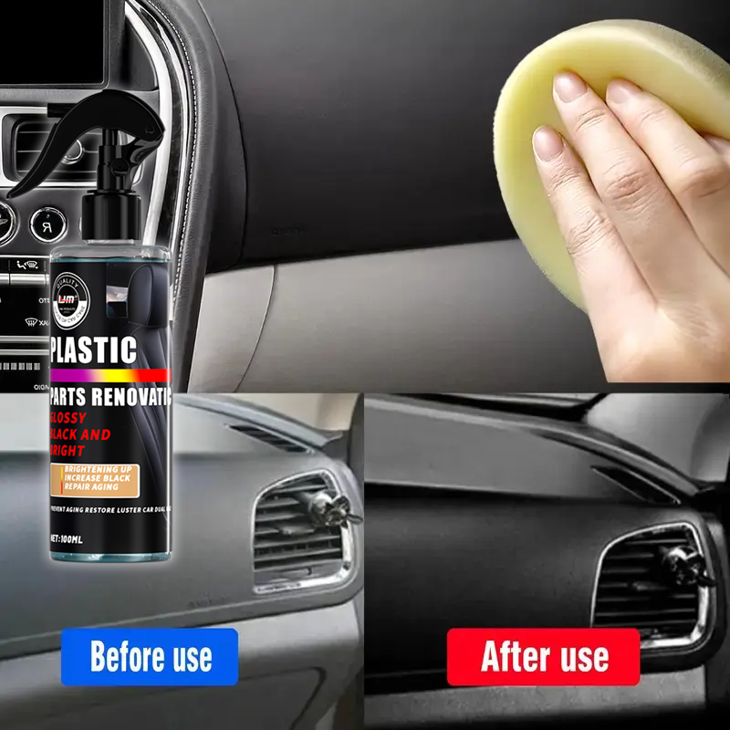 車のプラスチック改修スプレー、老化防止光沢復元剤、ダッシュボ - Trim Restorer Plastic のレビューと価格